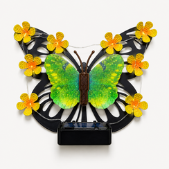 Solar Butterfly Wall Light for Garden Fence, Patio Wall, and Porch Decor