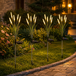 Solar Bubble Stick Garden Stake Lights for Pathways, Lawns, and Flower Beds